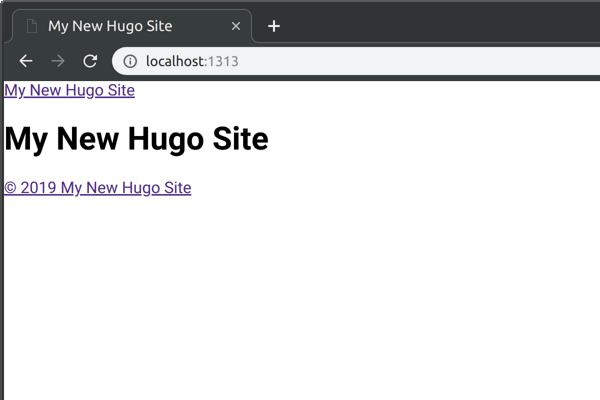 My New Hugo Site