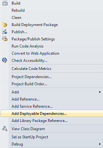 Add Deployable Dependencies