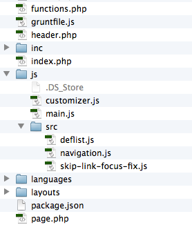 javascript file location